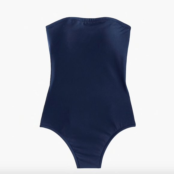 J. Crew Other - J. Crew Cross-Back Bandeau One-piece Swimsuit